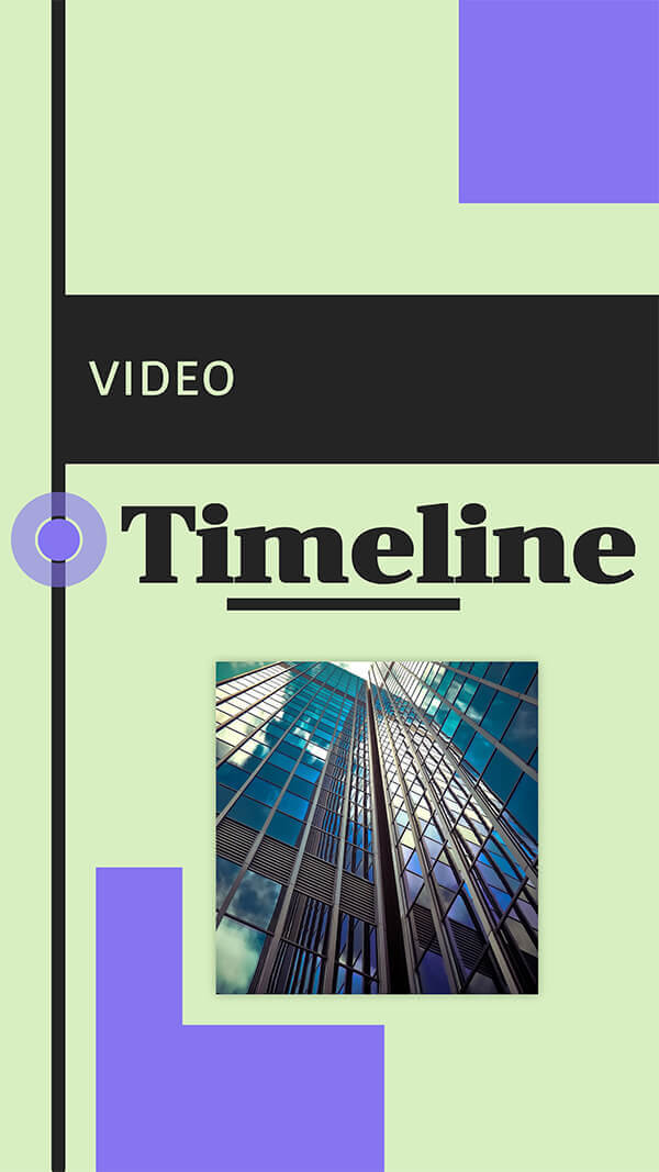 Timeline Video Mobile Genially Templates